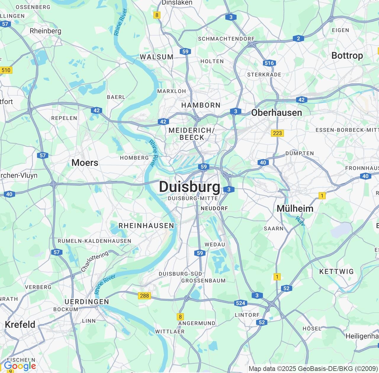 Map image for Intellectual Property Lawyers in Duisburg and North Rhine-Westphalia IP firms at coordinates  ; .