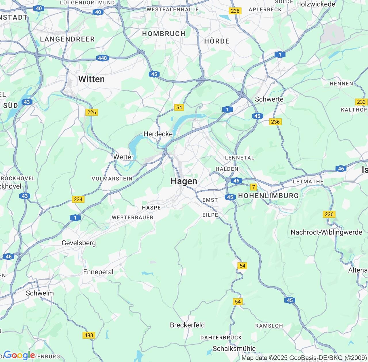 Map image for Intellectual Property Lawyers in Hagen and North Rhine-Westphalia IP firms at coordinates  ; .