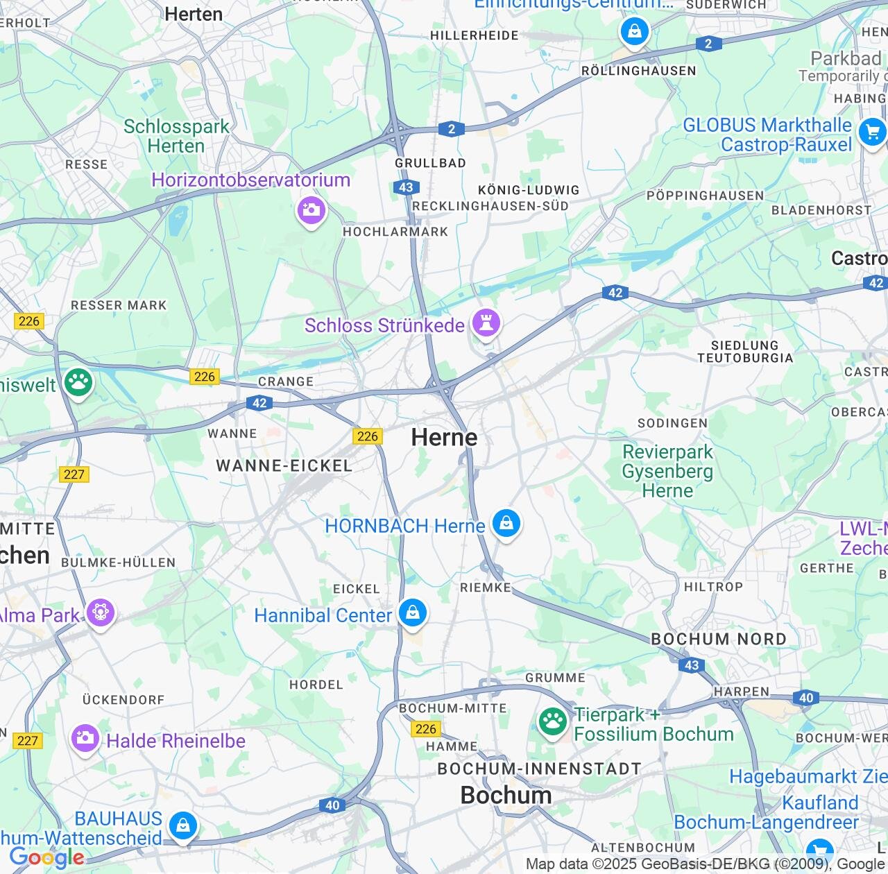 Map image for Intellectual Property Lawyers in Herne and North Rhine-Westphalia IP firms at coordinates  ; .