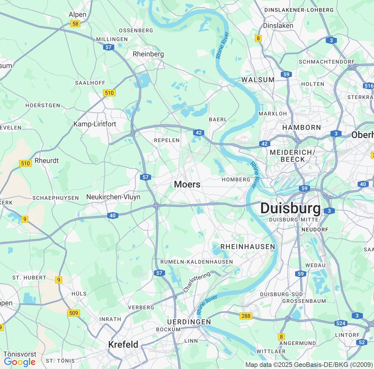 Map image for Intellectual Property Lawyers in Moers and North Rhine-Westphalia IP firms at coordinates  ; .