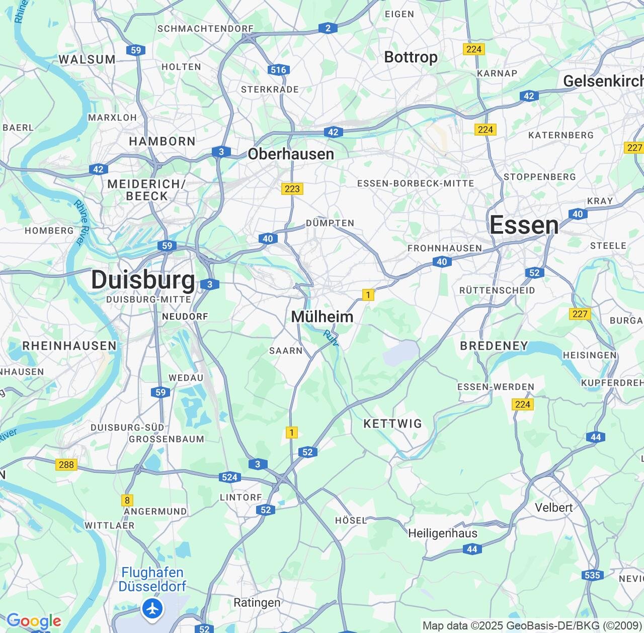 Map image for Intellectual Property Lawyers in Muelheim and North Rhine-Westphalia IP firms at coordinates  ; .