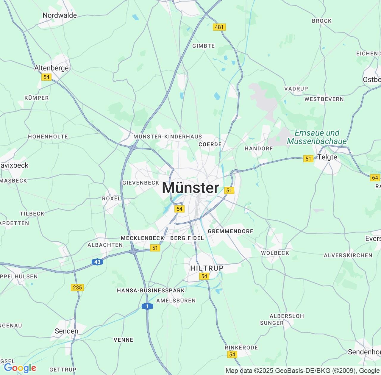 Map image for Intellectual Property Lawyers in Muenster and North Rhine-Westphalia IP firms at coordinates  ; .