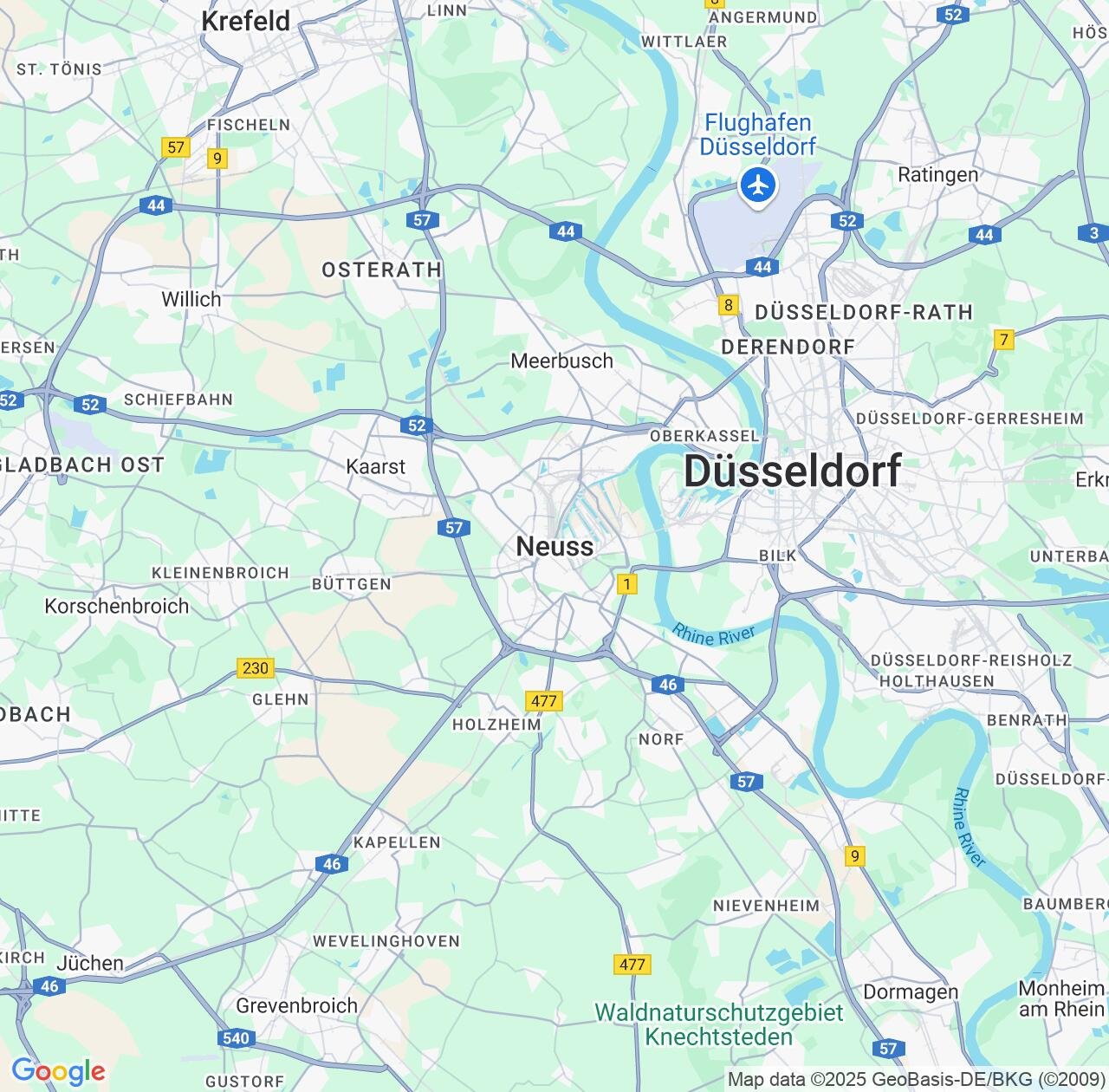 Map image for Intellectual Property Lawyers in Neuss and North Rhine-Westphalia IP firms at coordinates  ; .