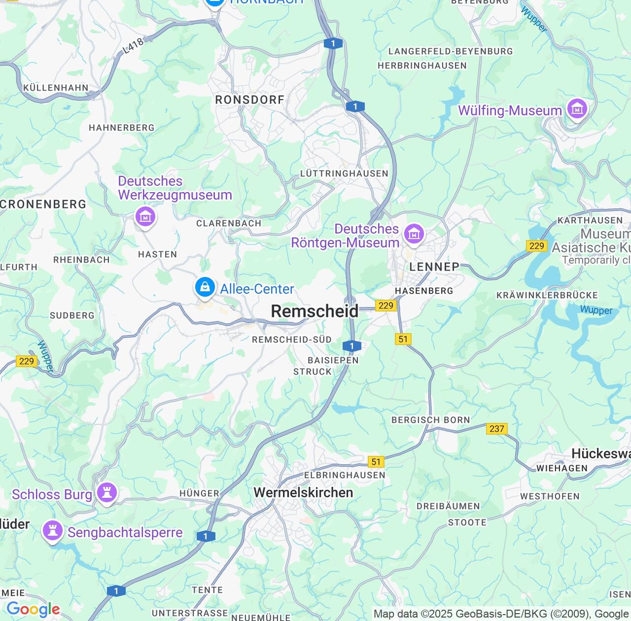 Map image for Intellectual Property Lawyers in Remscheid and North Rhine-Westphalia IP firms at coordinates  ; .