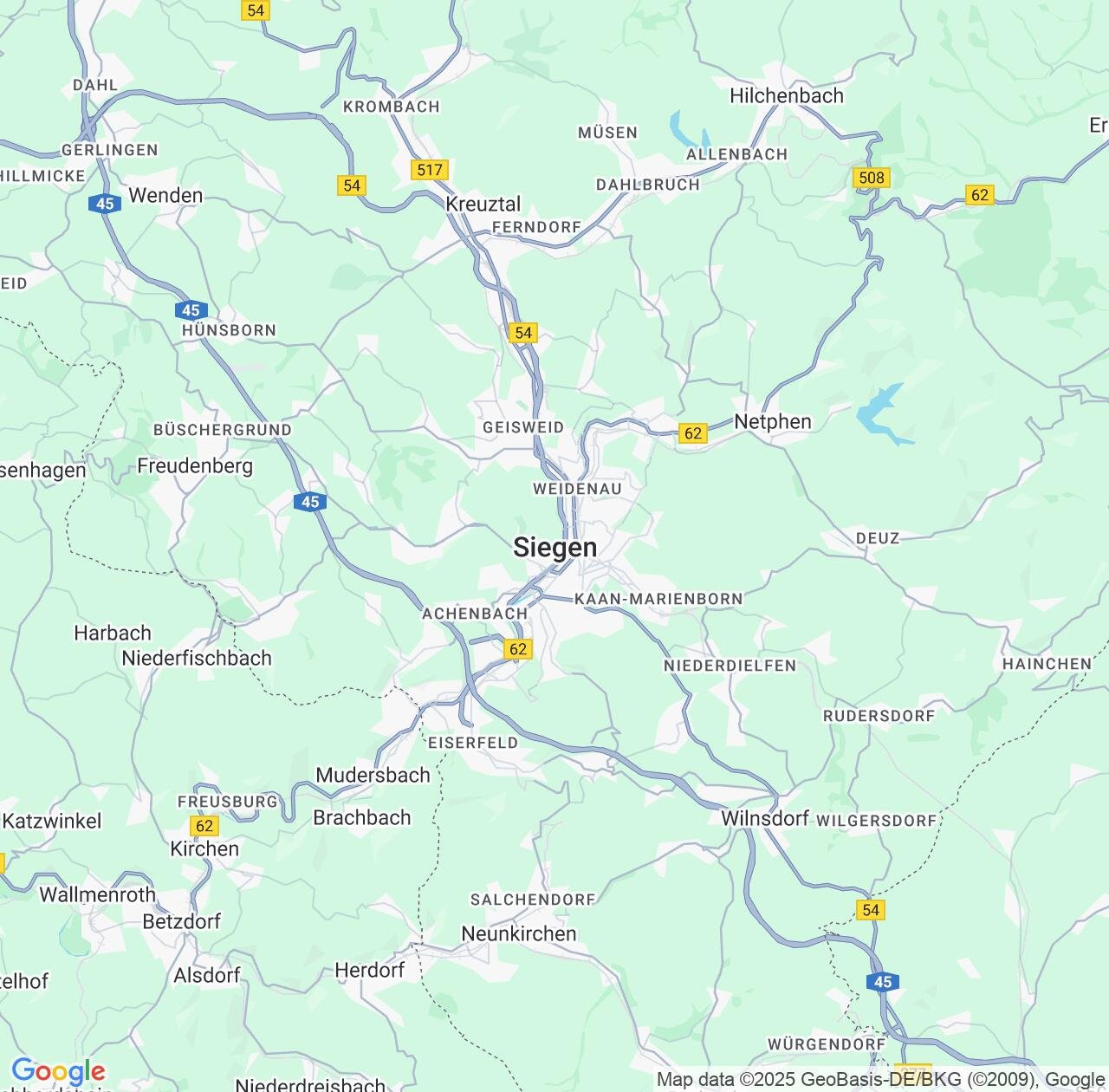 Map image for Intellectual Property Lawyers in Siegen and North Rhine-Westphalia IP firms at coordinates  ; .