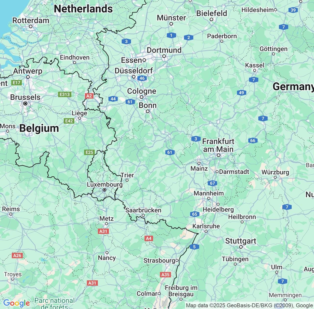 Map image for Intellectual Property Lawyers in Rheinland-Pfalz and Germany IP firms at coordinates  ; .