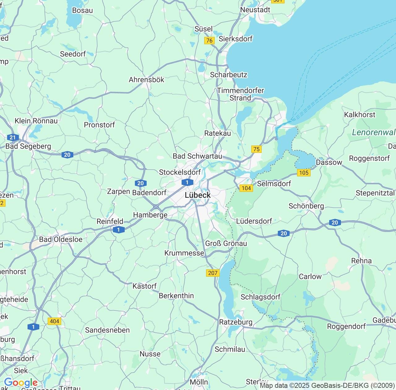 Map image for Intellectual Property Lawyers in Luebeck and Schleswig-Holstein IP firms at coordinates  ; .