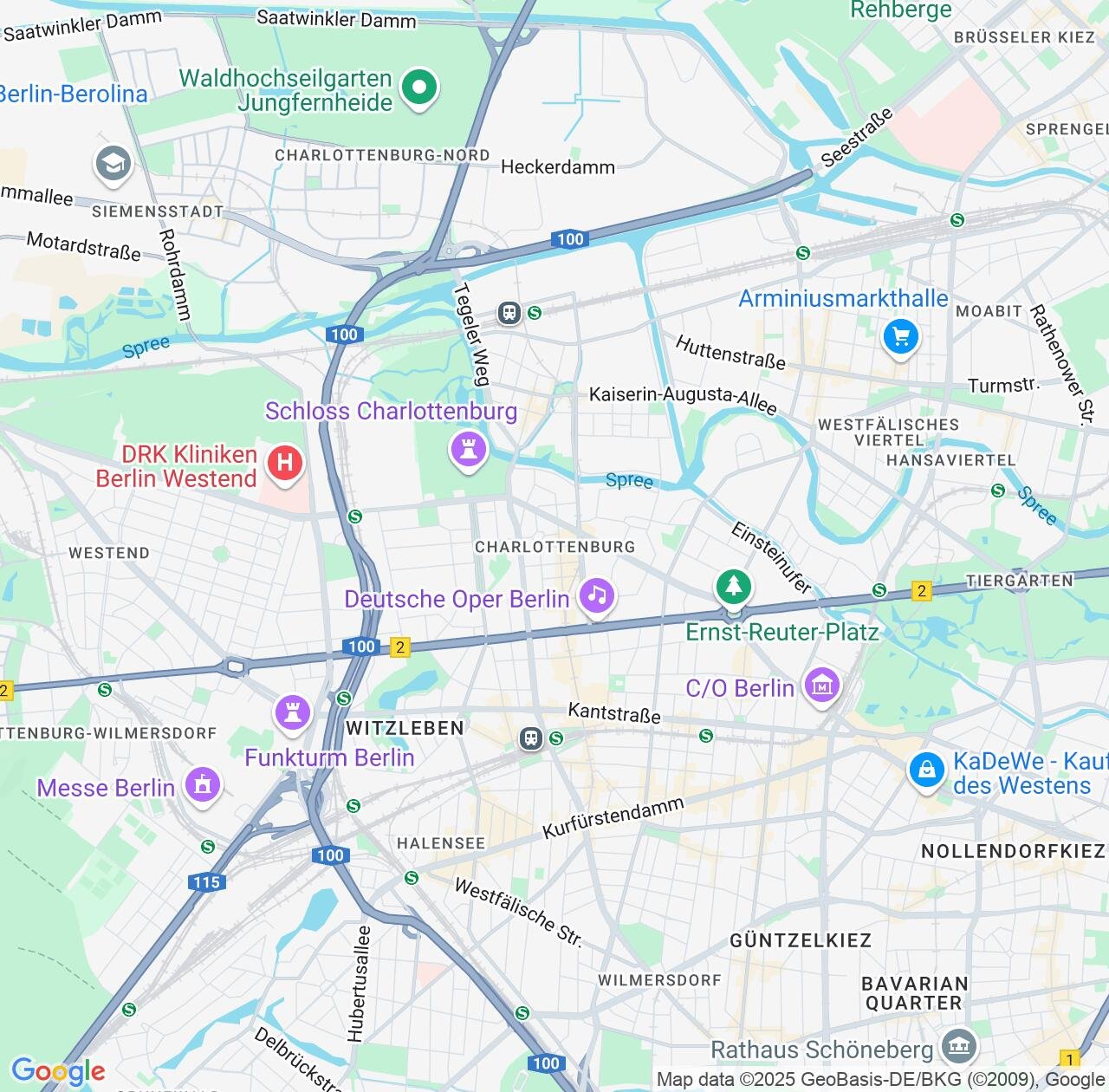 Map image for Intellectual Property Lawyers in Charlottenburg and State of Berlin IP firms at coordinates  ; .