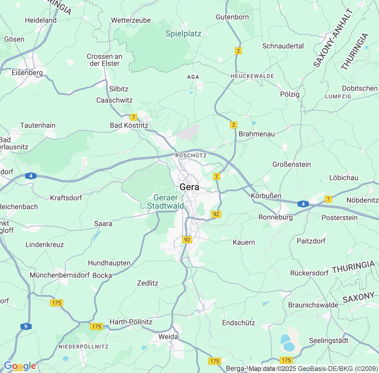 Map image for Intellectual Property Lawyers in Gera and Thuringia IP firms at coordinates  ; .
