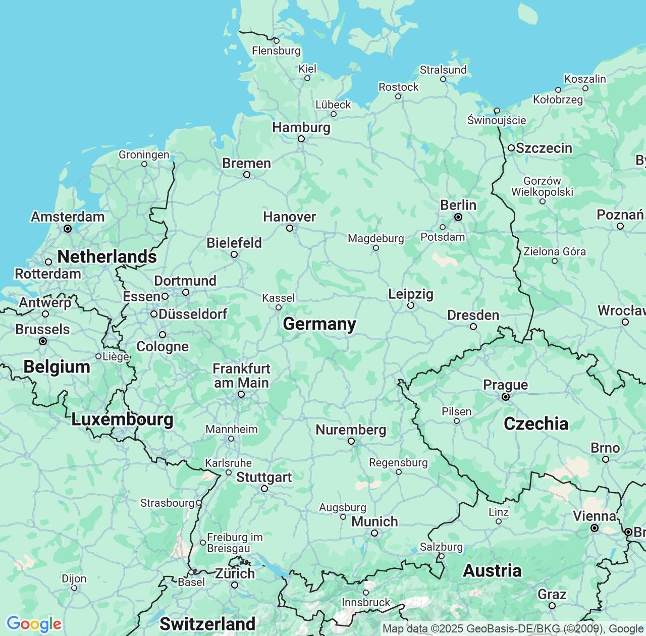 Map image for Intellectual Property Lawyers in Germany and Europe IP firms at coordinates  ; .