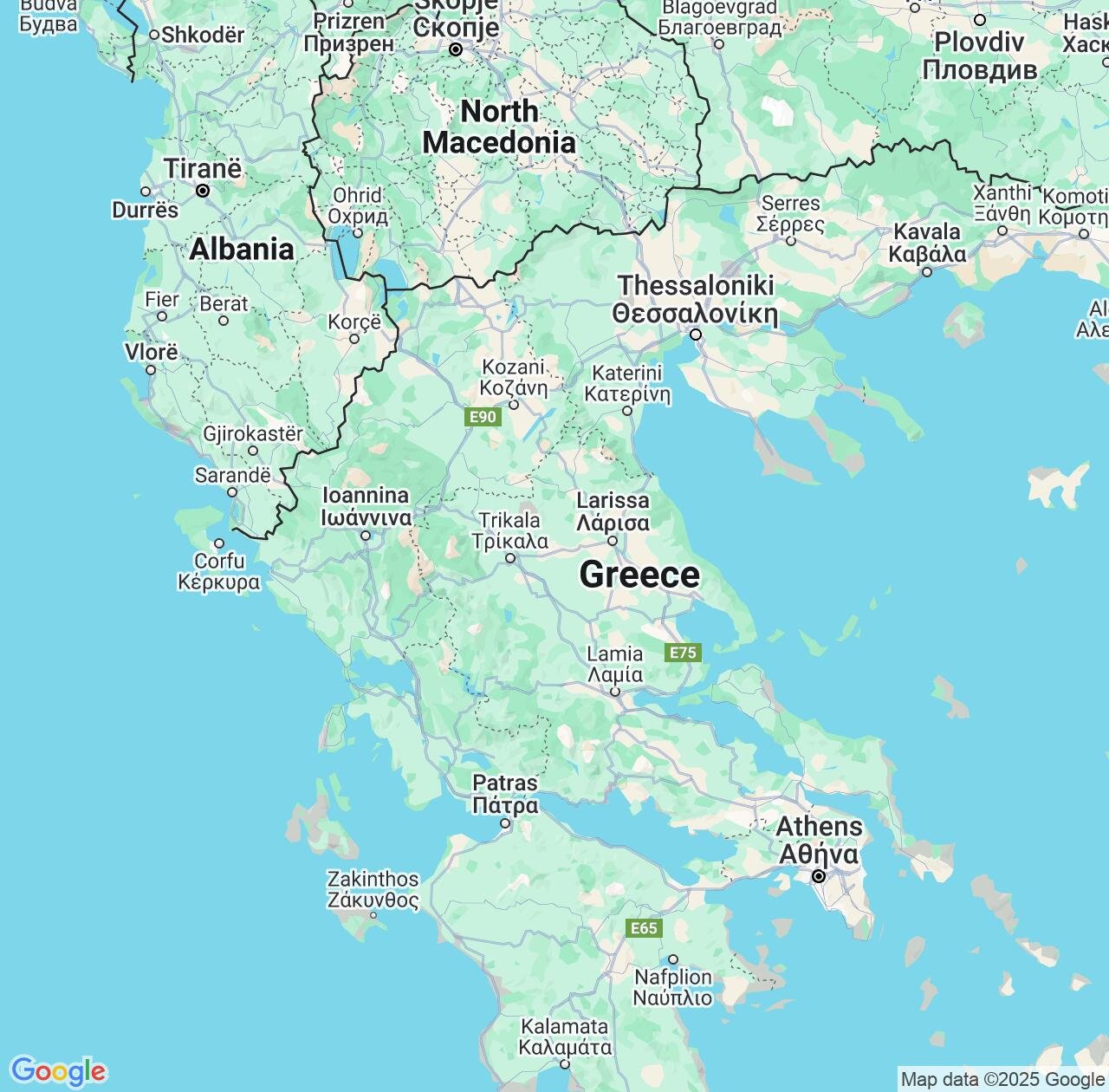 Map image for Intellectual Property Lawyers in Thessaly and Greece IP firms at coordinates  ; .