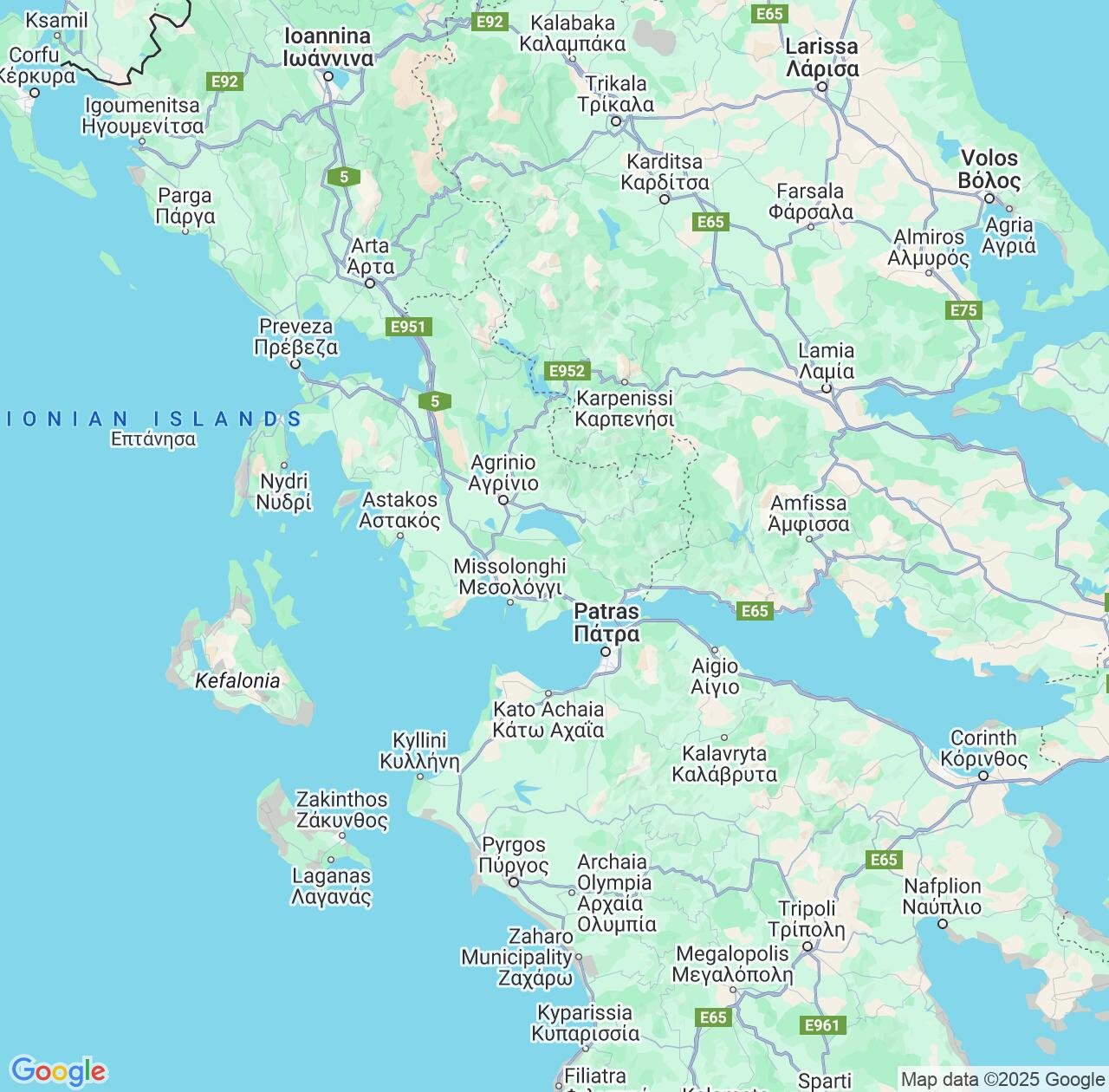Map image for Intellectual Property Lawyers in West Greece and Greece IP firms at coordinates  ; .