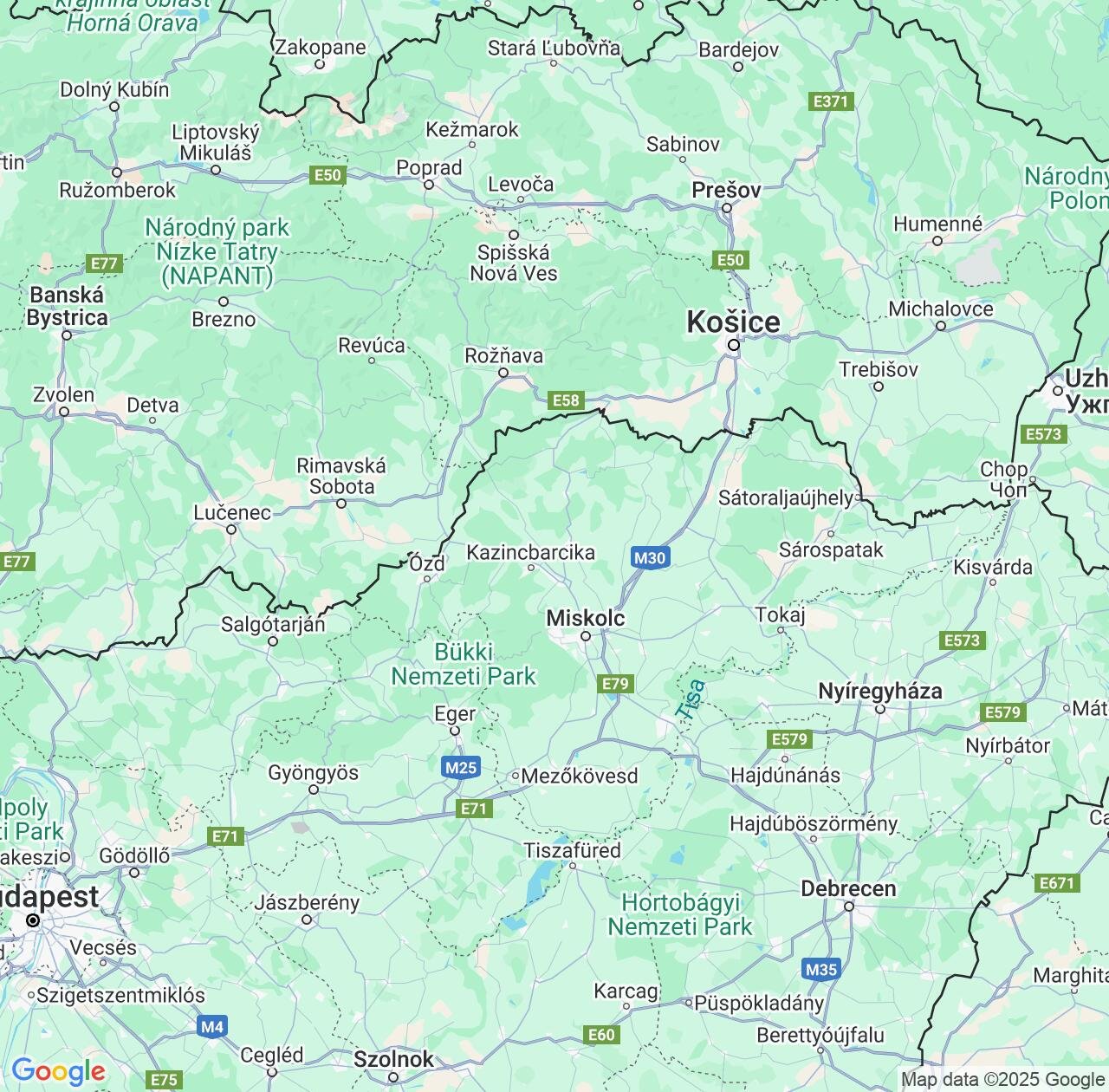 Map image for Intellectual Property Lawyers in Borsod-Abaúj-Zemplén and Hungary IP firms at coordinates  ; .