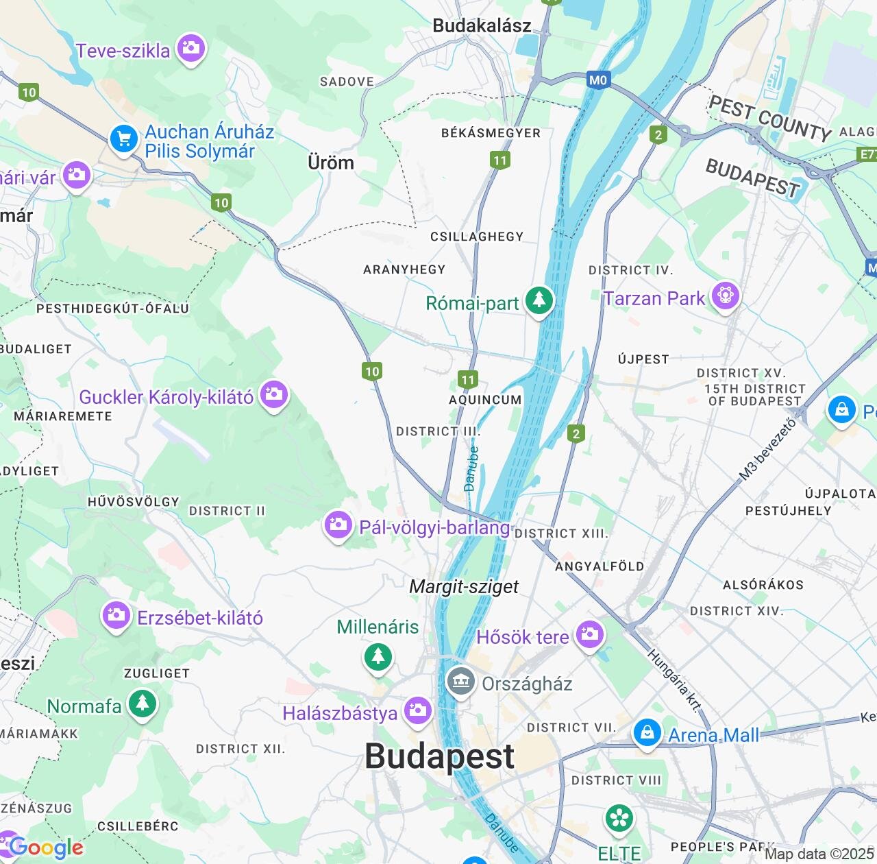 Map image for Intellectual Property Lawyers in Budapest III. keruelet and Budapest IP firms at coordinates  ; .