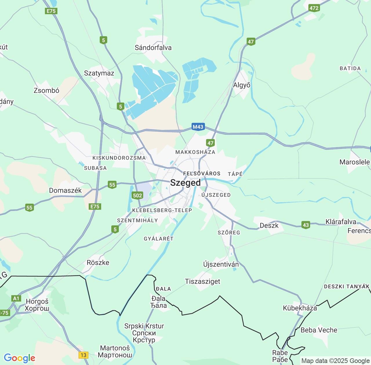 Map image for Intellectual Property Lawyers in Szeged and Csongrád IP firms at coordinates  ; .
