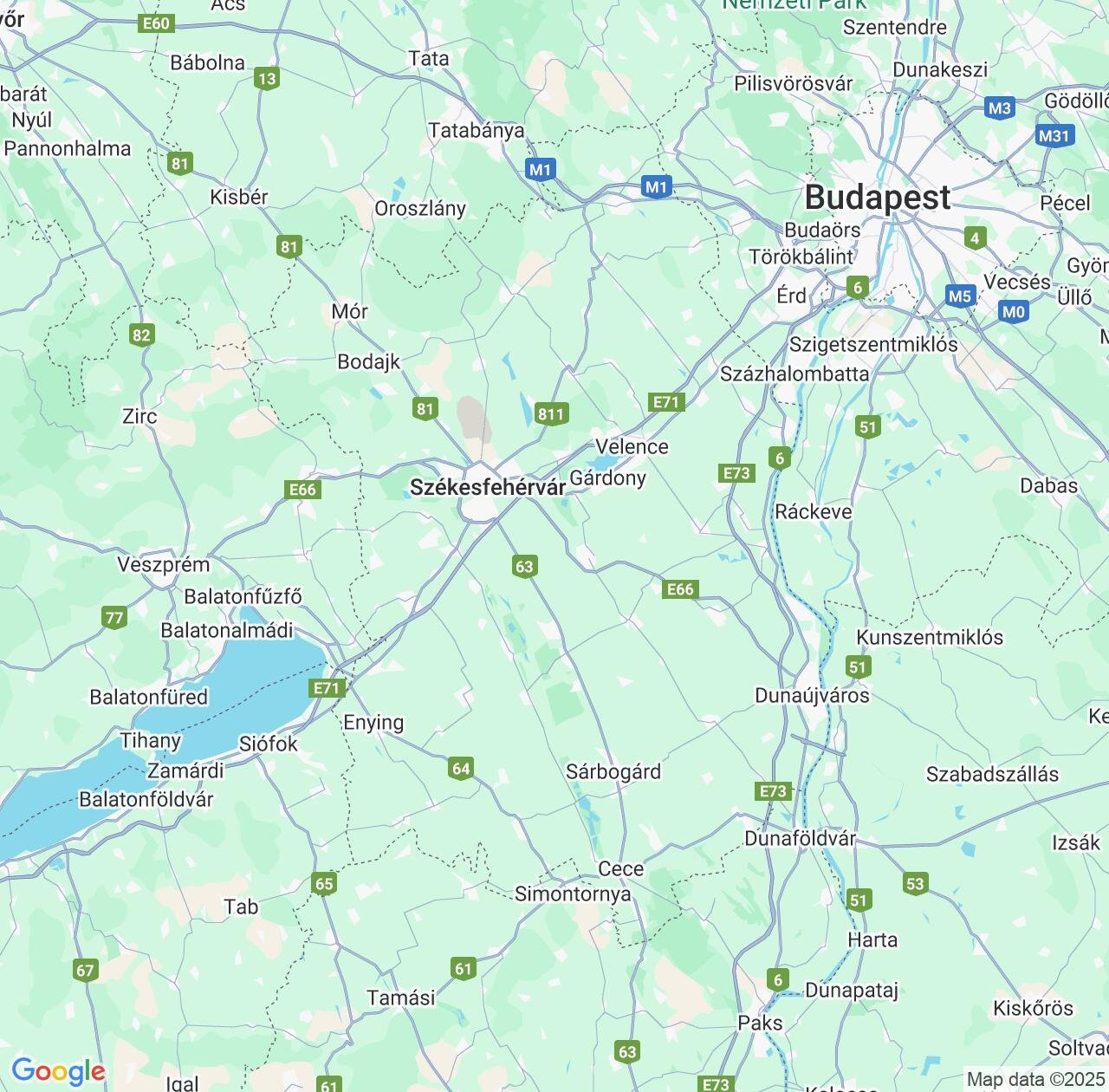 Map image for Intellectual Property Lawyers in Fejér and Hungary IP firms at coordinates  ; .