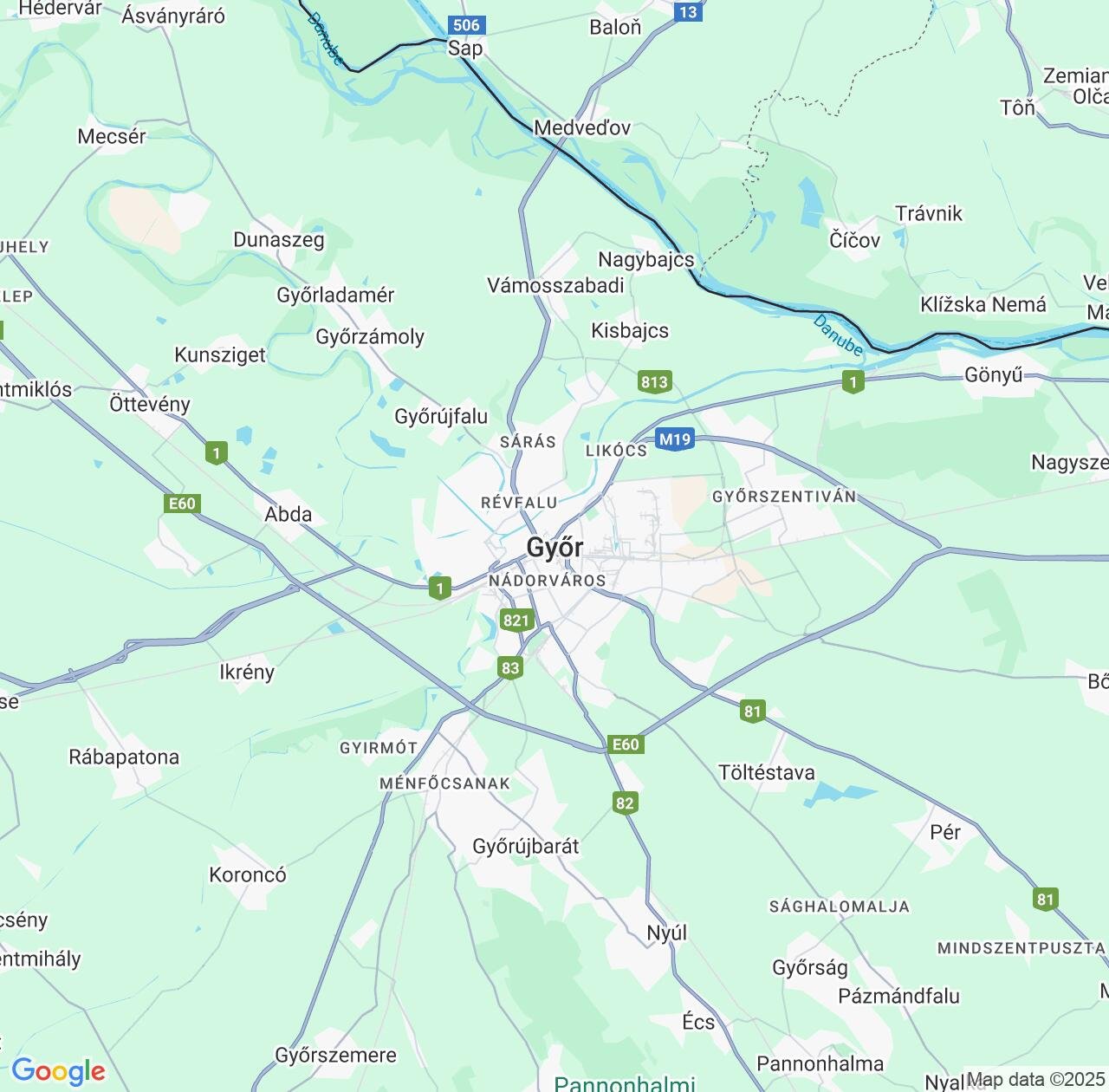 Map image for Intellectual Property Lawyers in Gyor and Győr-Moson-Sopron IP firms at coordinates  ; .