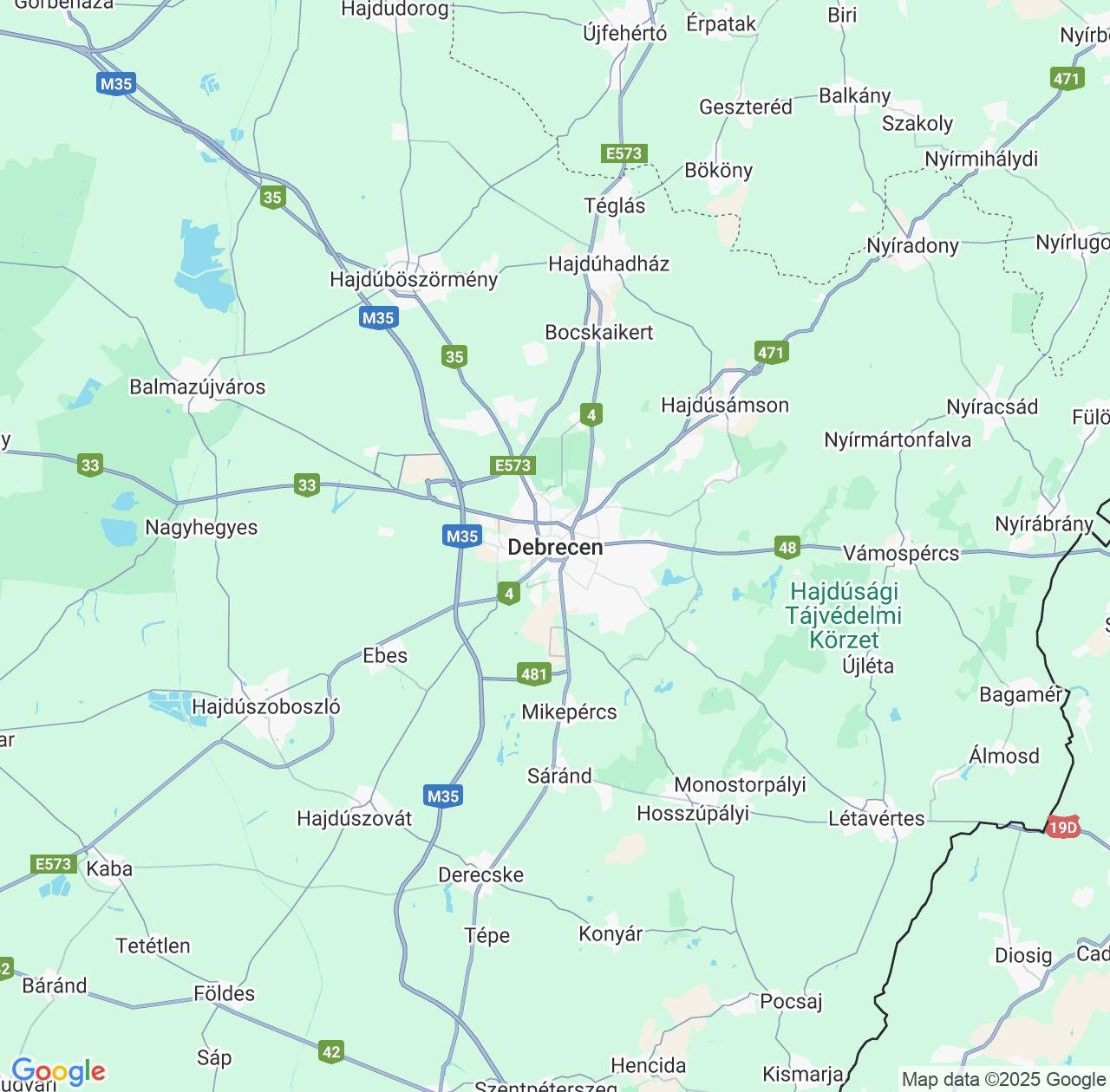 Map image for Intellectual Property Lawyers in Debrecen and Hajdú-Bihar IP firms at coordinates  ; .