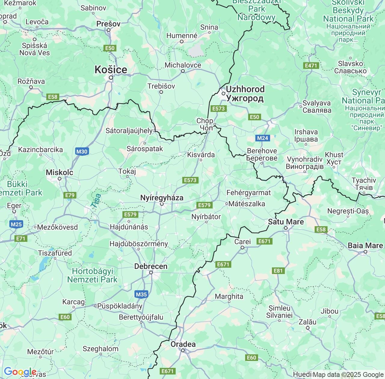 Map image for Intellectual Property Lawyers in Szabolcs-Szatmár-Bereg and Hungary IP firms at coordinates  ; .