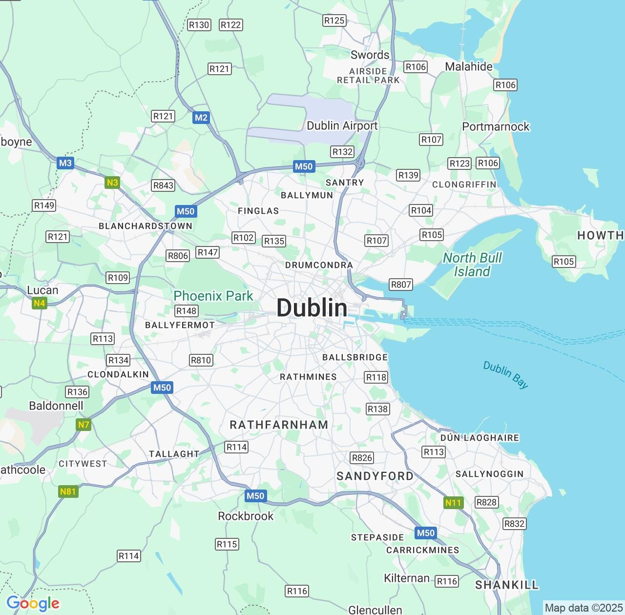 Map image for Intellectual Property Lawyers in Dublin and Leinster IP firms at coordinates  ; .