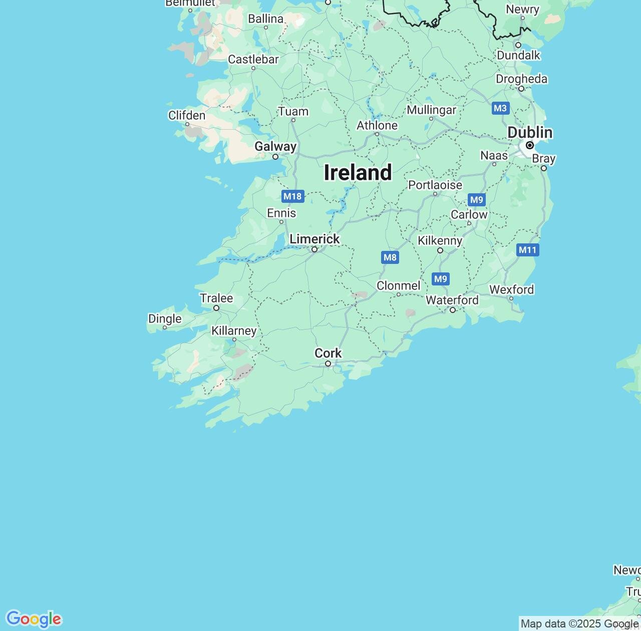 Map image for Intellectual Property Lawyers in Munster and Ireland IP firms at coordinates  ; .