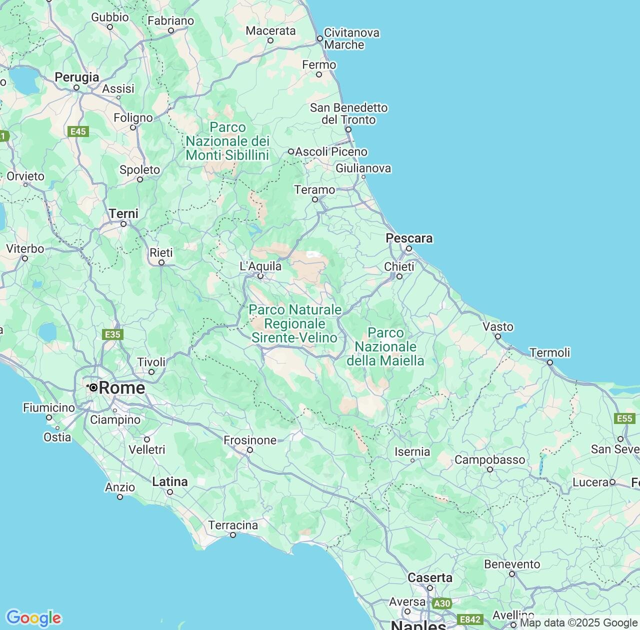 Map image for Intellectual Property Lawyers in Abruzzo and Italy IP firms at coordinates  ; .