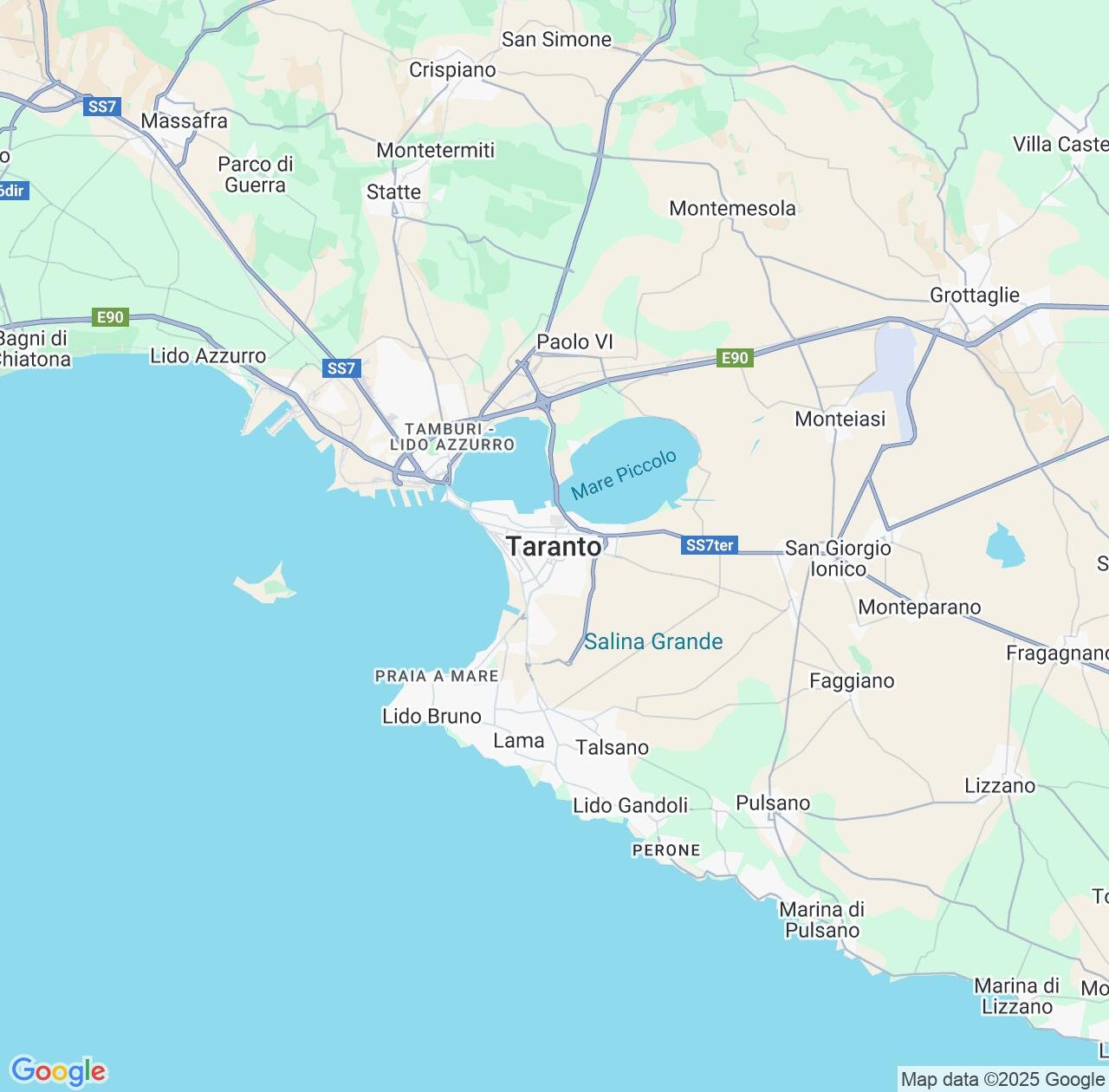 Map image for Intellectual Property Lawyers in Taranto and Apulia IP firms at coordinates  ; .