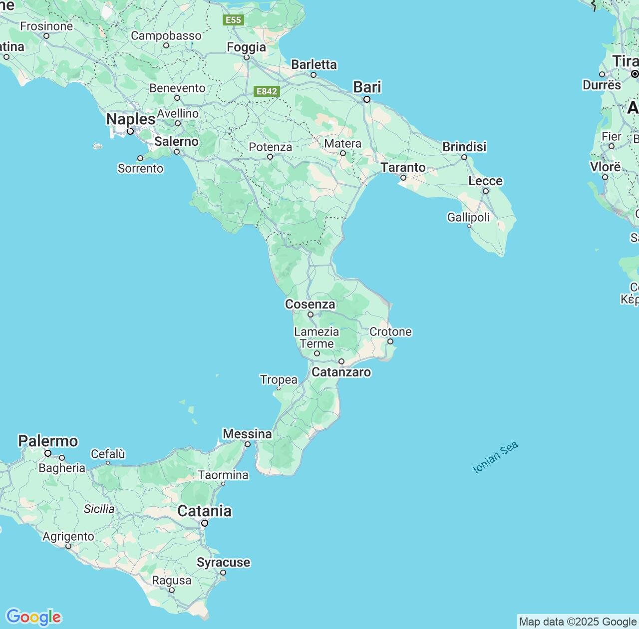 Map image for Intellectual Property Lawyers in Calabria and Italy IP firms at coordinates  ; .