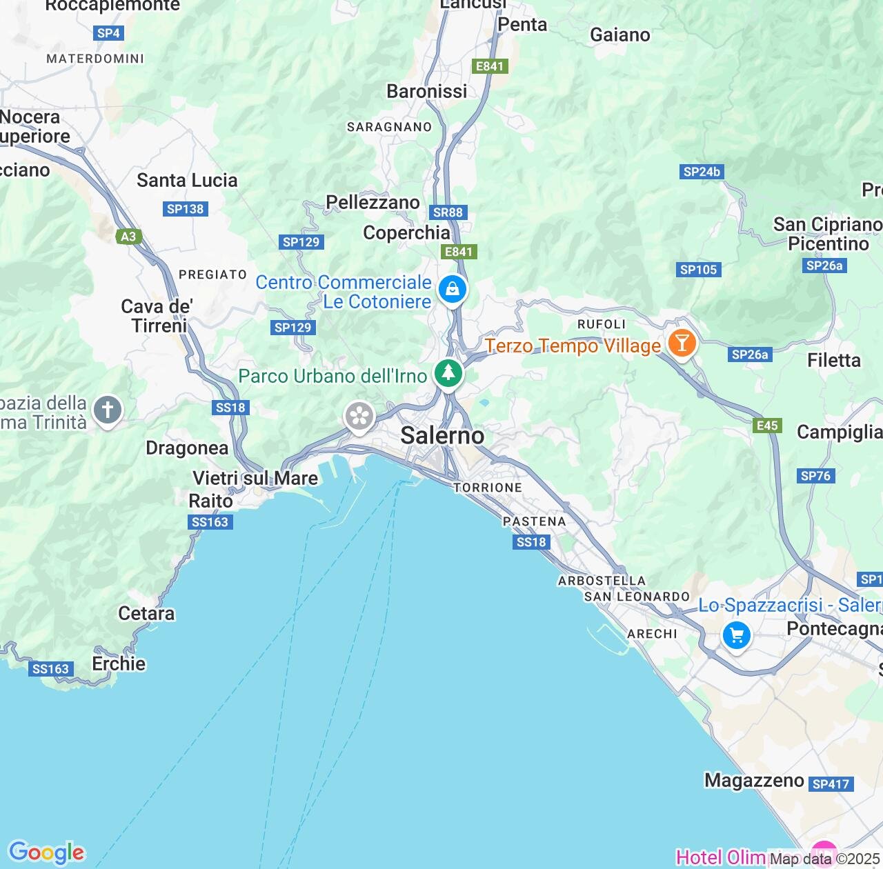 Map image for Intellectual Property Lawyers in Salerno and Campania IP firms at coordinates  ; .