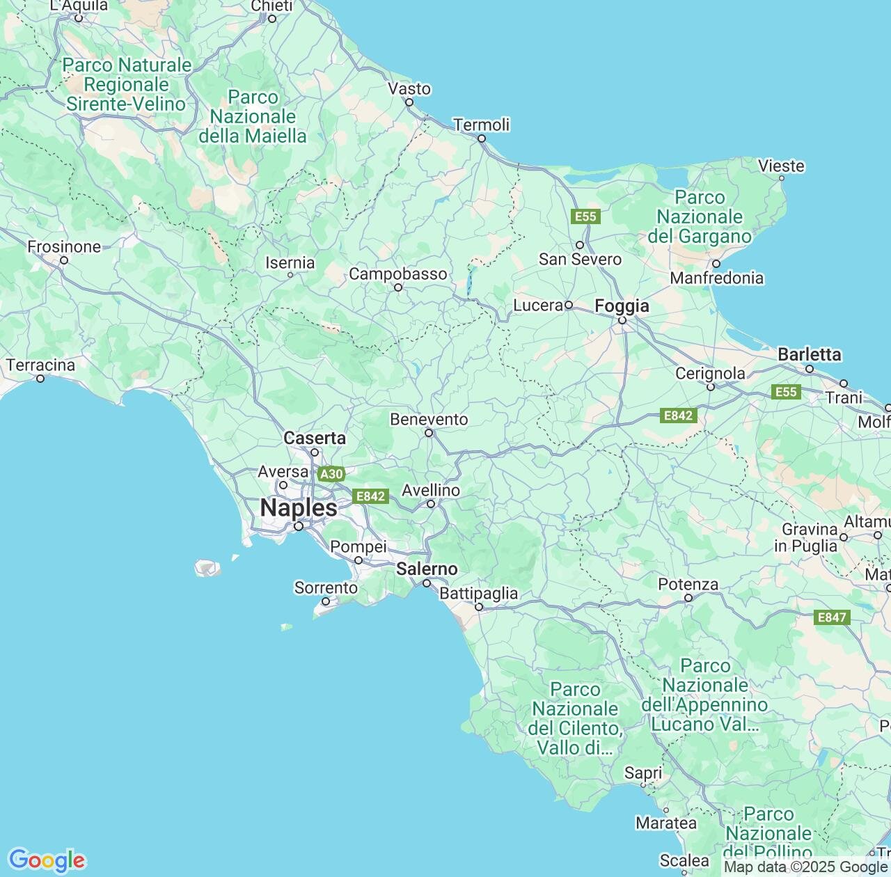 Map image for Intellectual Property Lawyers in Campania and Italy IP firms at coordinates  ; .