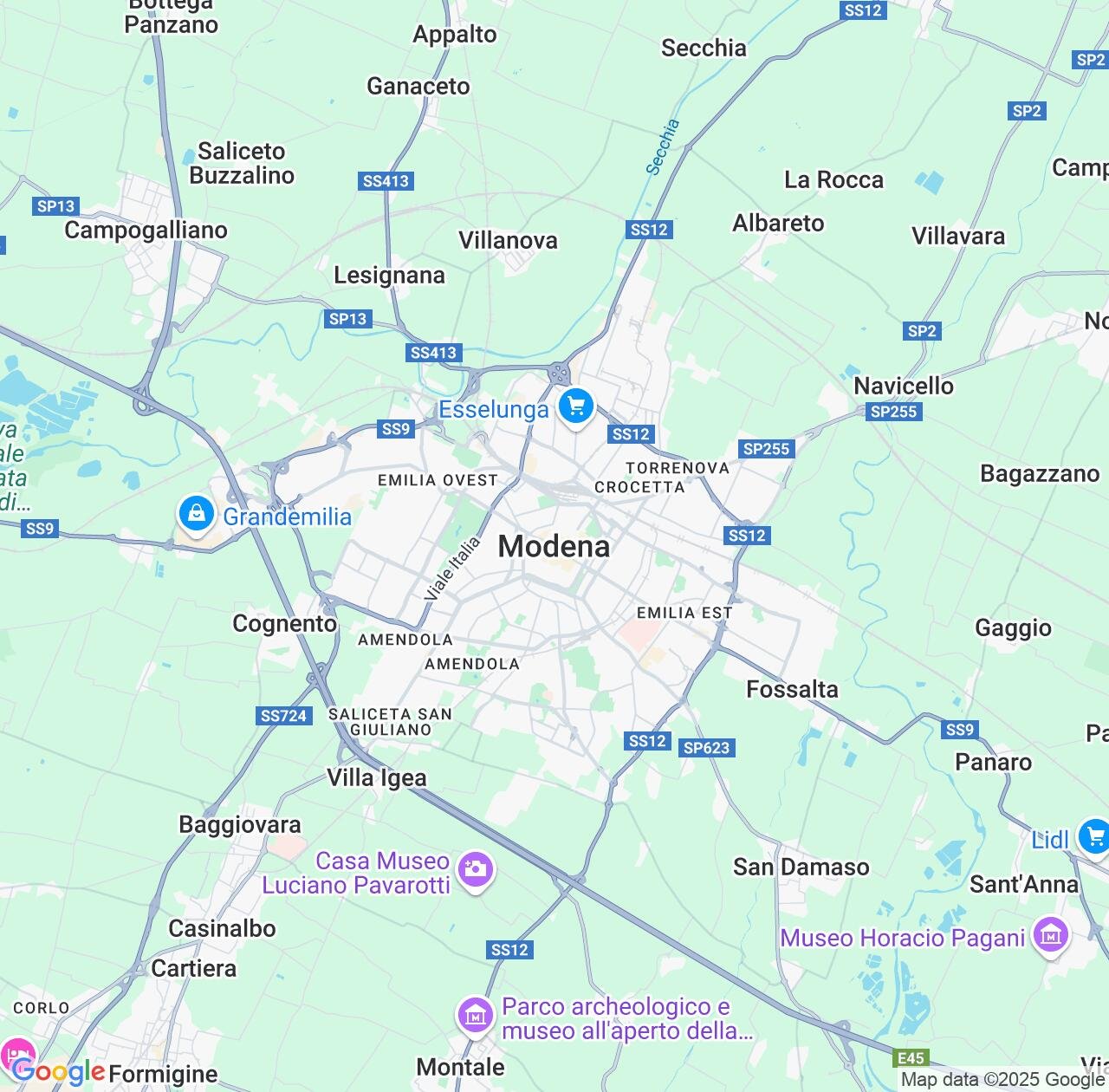 Map image for Intellectual Property Lawyers in Modena and Emilia-Romagna IP firms at coordinates  ; .