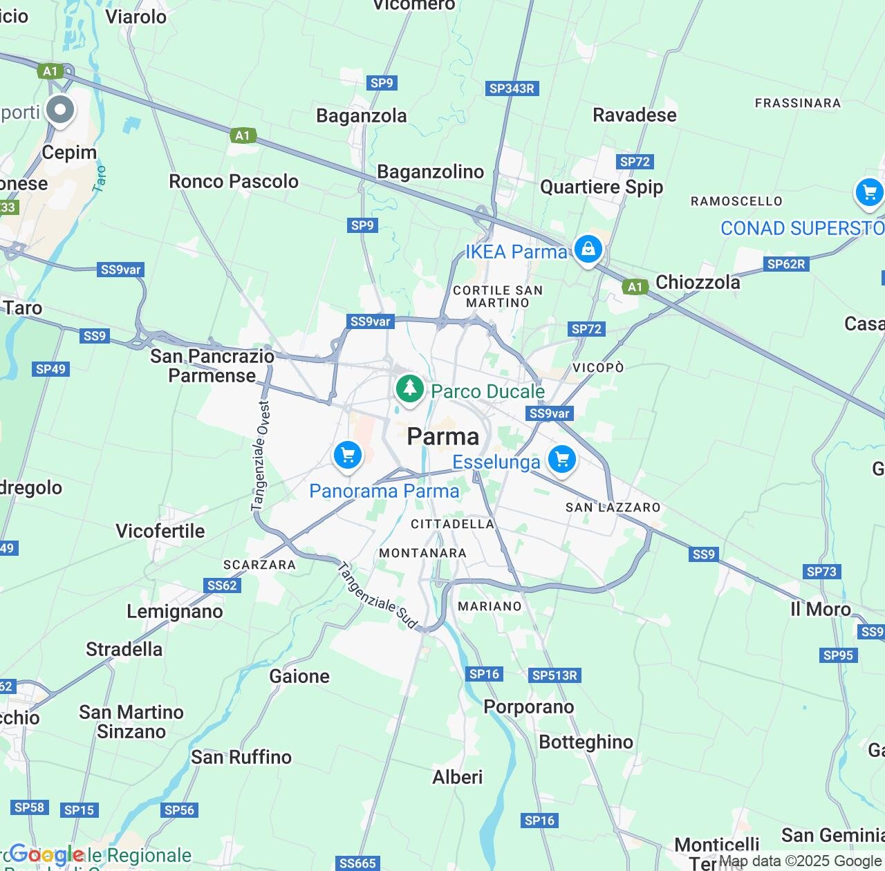 Map image for Intellectual Property Lawyers in Parma and Emilia-Romagna IP firms at coordinates  ; .
