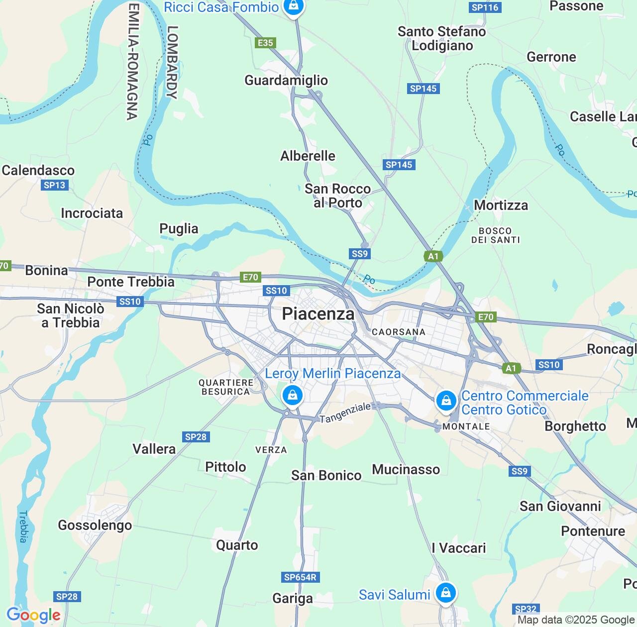 Map image for Intellectual Property Lawyers in Piacenza and Emilia-Romagna IP firms at coordinates  ; .