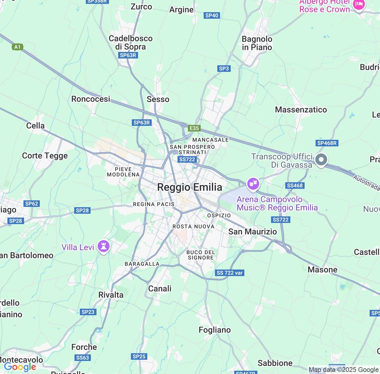 Map image for Intellectual Property Lawyers in Reggio nell'Emilia and Emilia-Romagna IP firms at coordinates  ; .