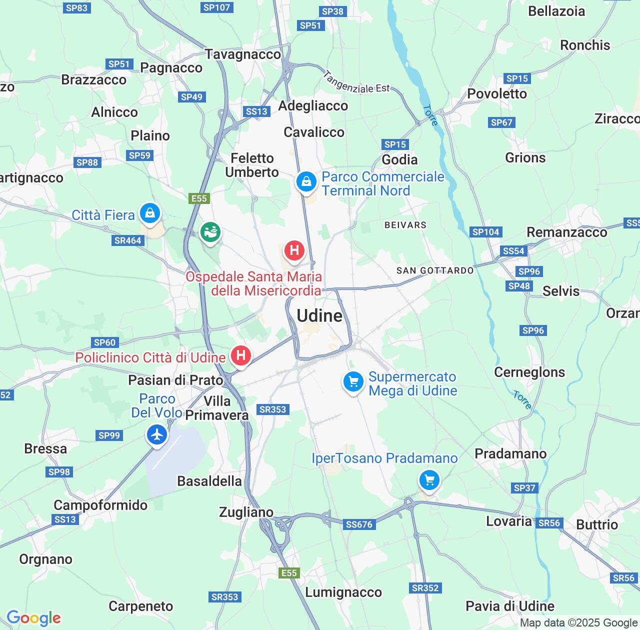 Map image for Intellectual Property Lawyers in Udine and Friuli Venezia Giulia IP firms at coordinates  ; .