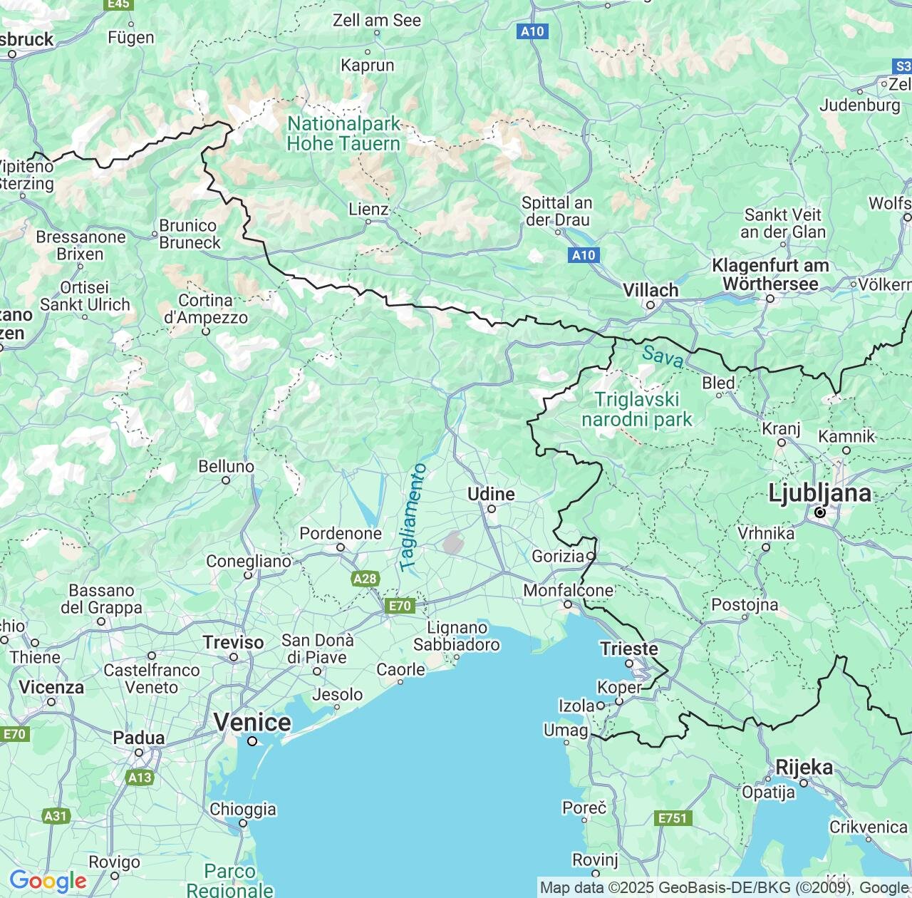 Map image for Intellectual Property Lawyers in Friuli Venezia Giulia and Italy IP firms at coordinates  ; .