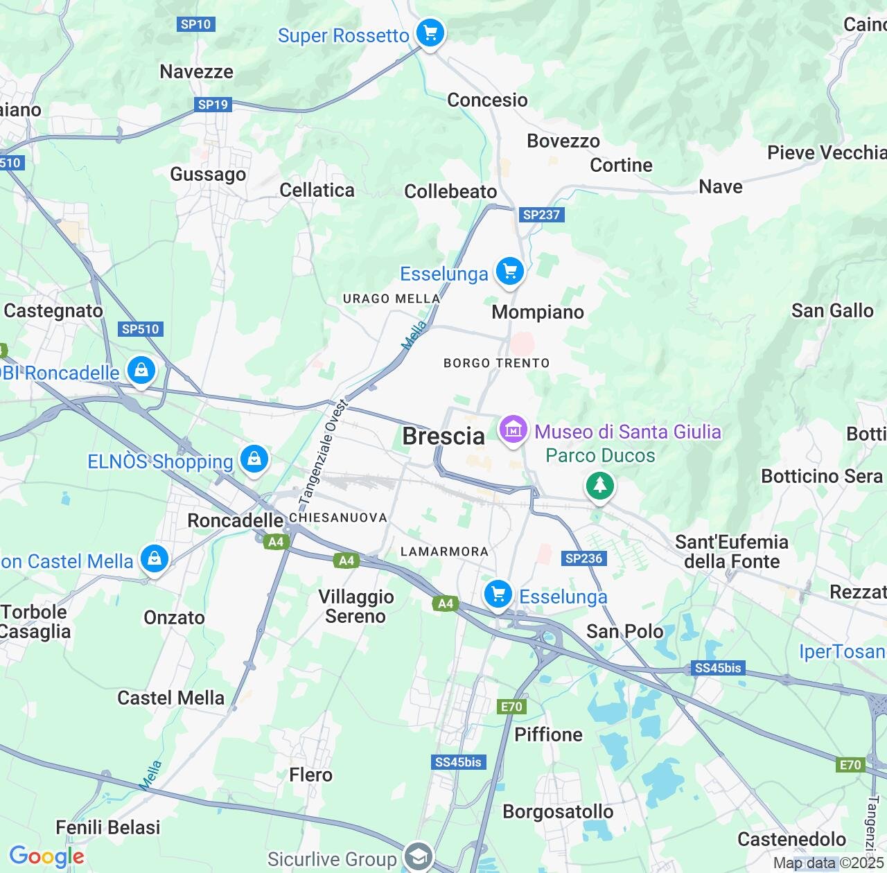 Map image for Intellectual Property Lawyers in Brescia and Lombardy IP firms at coordinates  ; .
