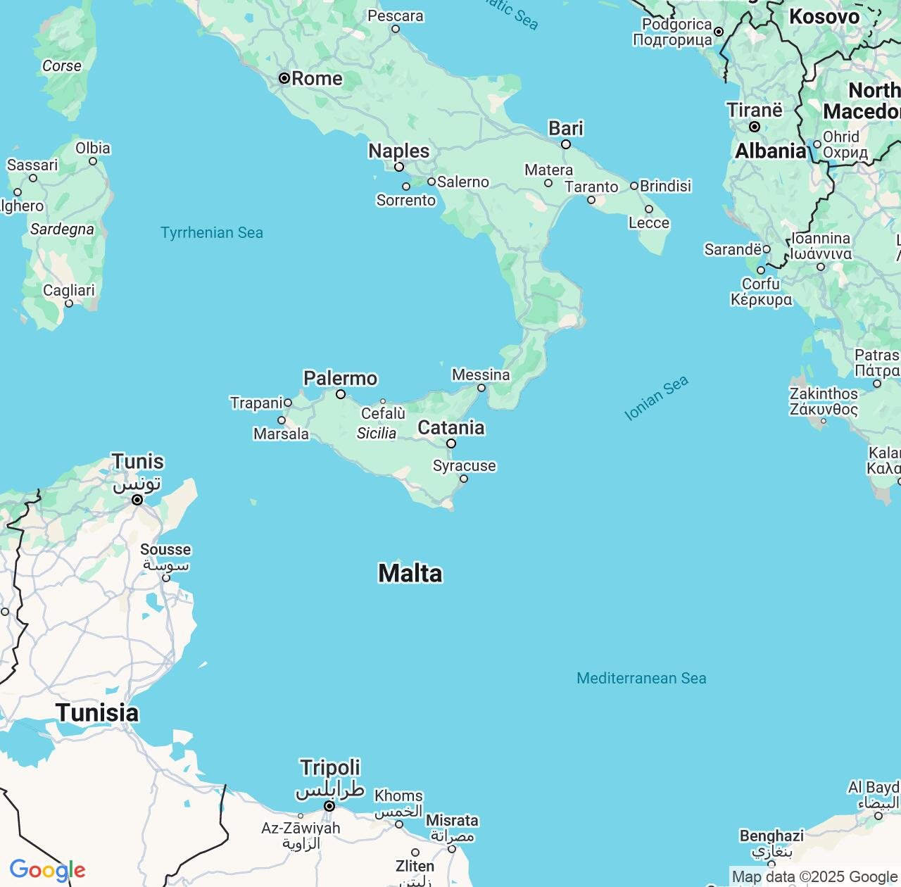 Map image for Intellectual Property Lawyers in Catania and Sicily IP firms at coordinates  ; .