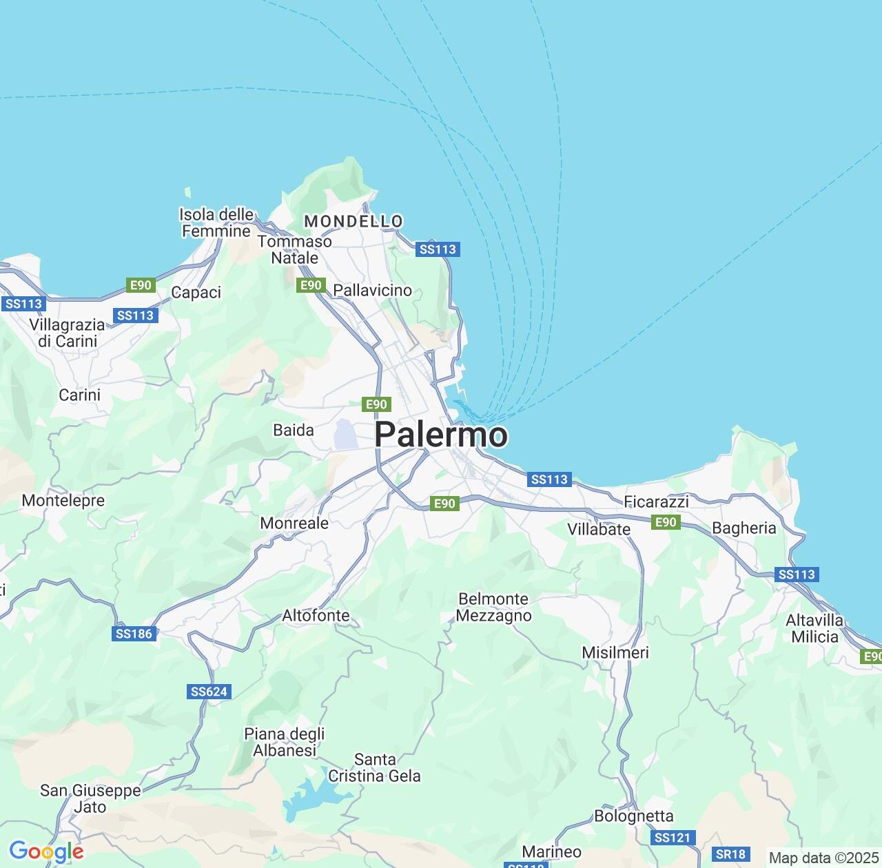 Map image for Intellectual Property Lawyers in Palermo and Sicily IP firms at coordinates  ; .