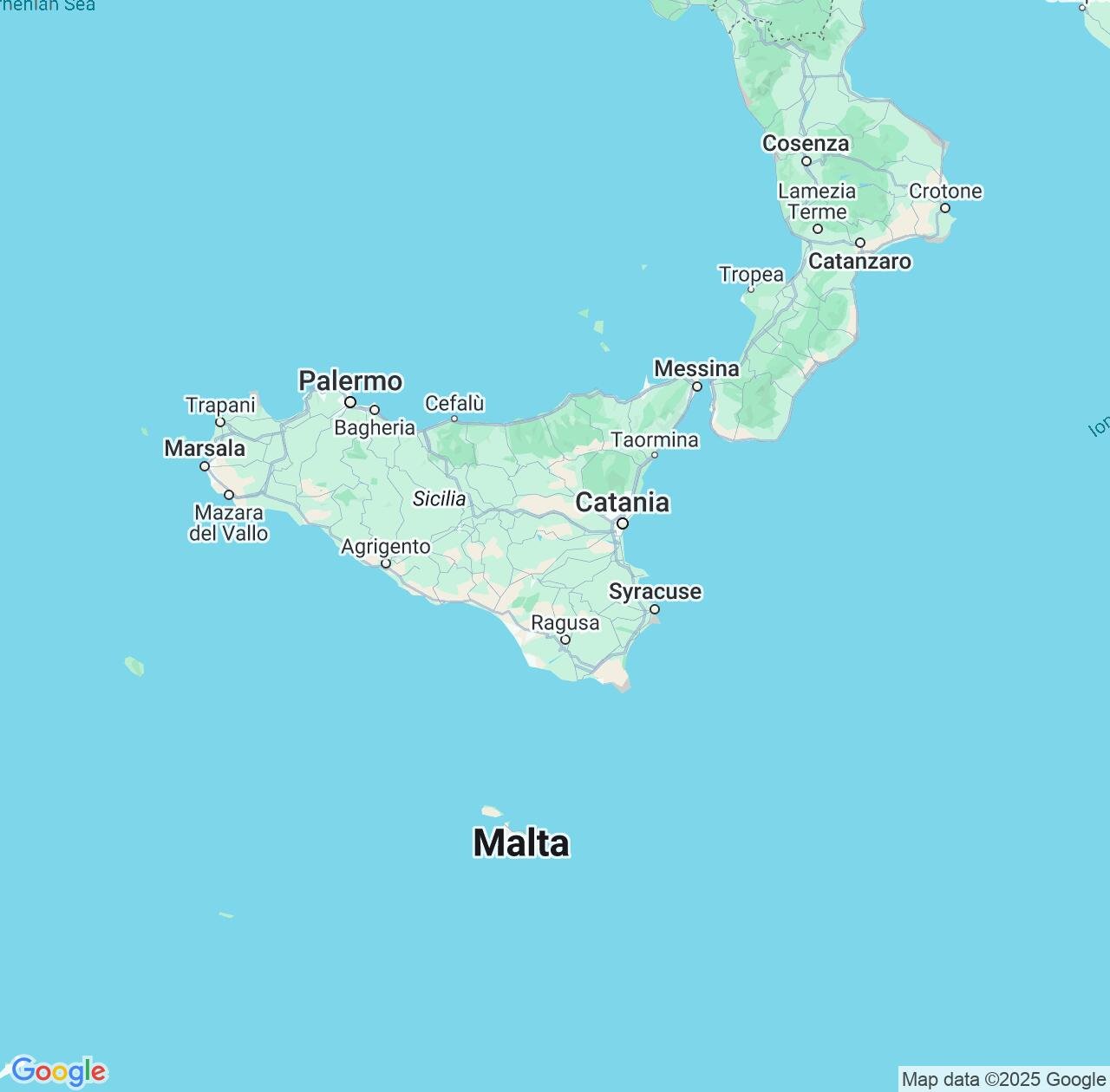 Map image for Intellectual Property Lawyers in Sicily and Italy IP firms at coordinates  ; .