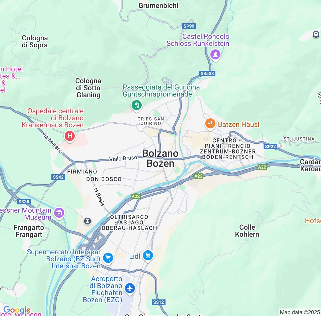 Map image for Intellectual Property Lawyers in Bolzano and Trentino-Alto Adige IP firms at coordinates  ; .