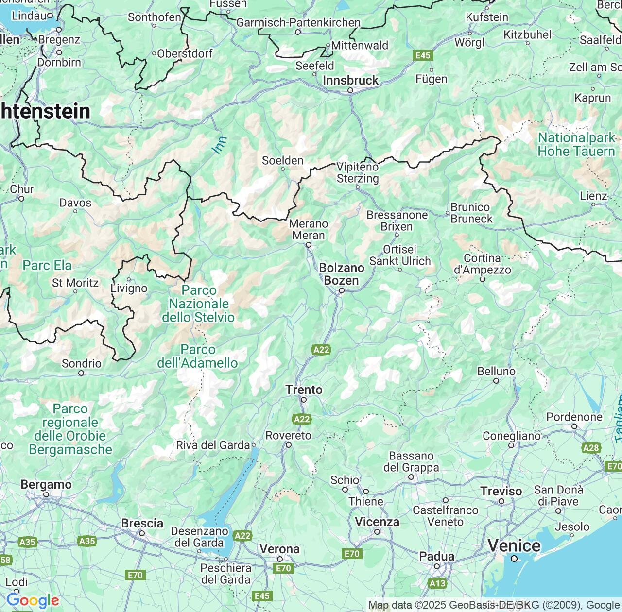 Map image for Intellectual Property Lawyers in Trentino-Alto Adige and Italy IP firms at coordinates  ; .