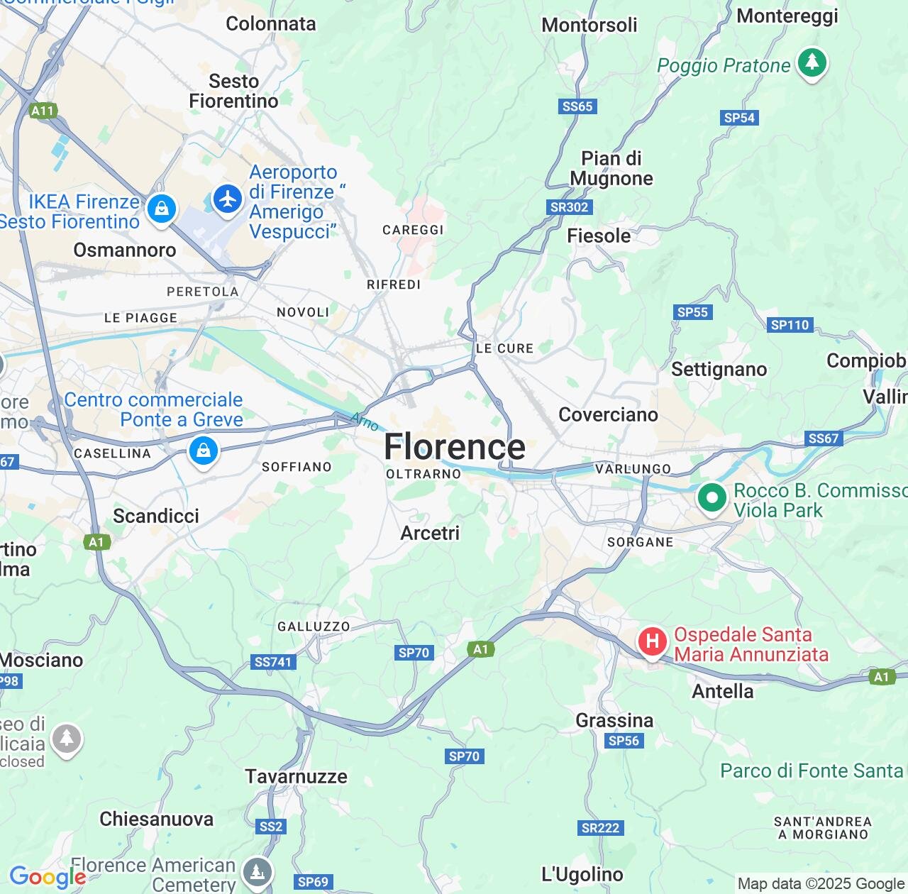 Map image for Intellectual Property Lawyers in Florence and Tuscany IP firms at coordinates  ; .