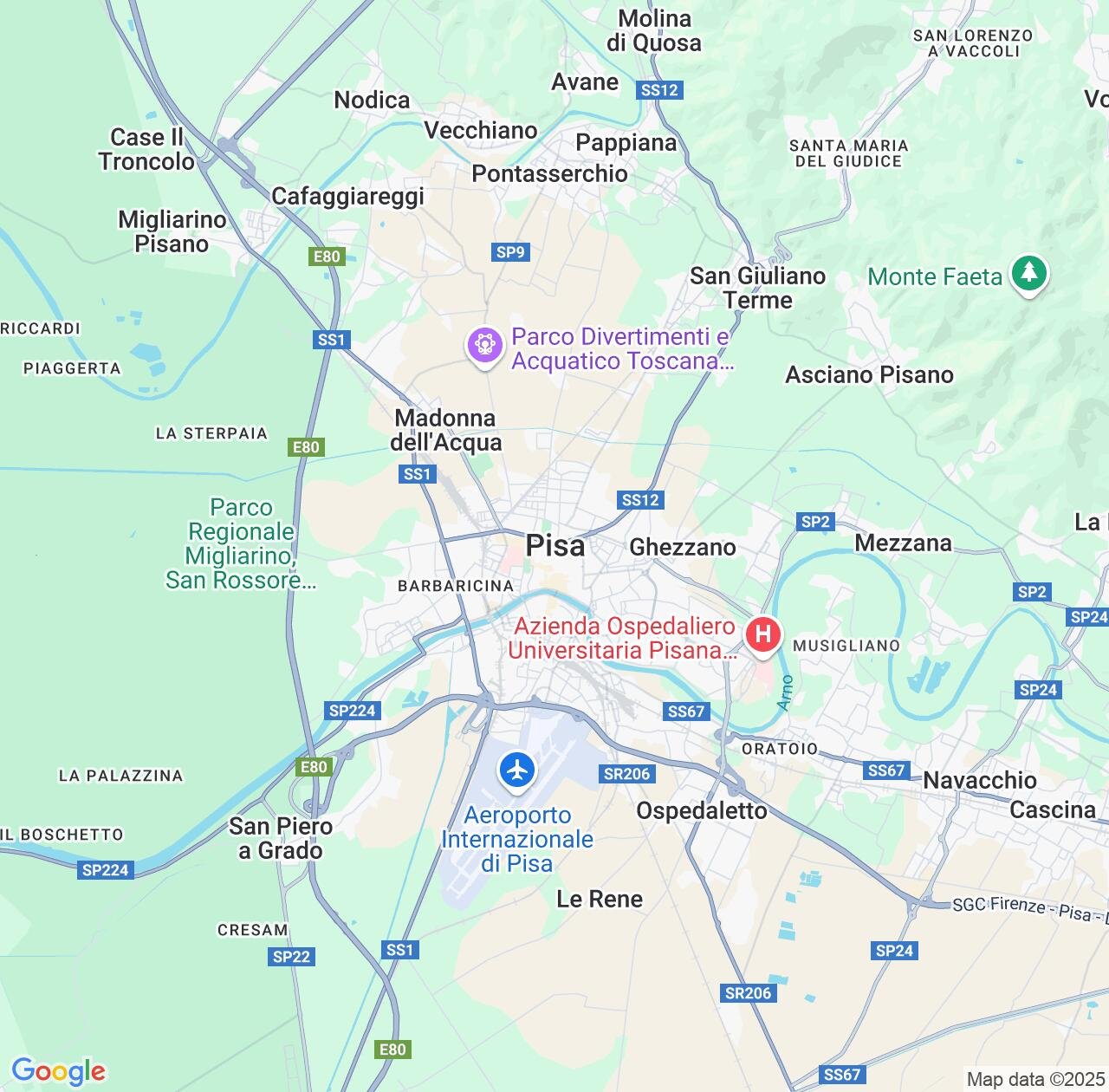 Map image for Intellectual Property Lawyers in Pisa and Tuscany IP firms at coordinates  ; .
