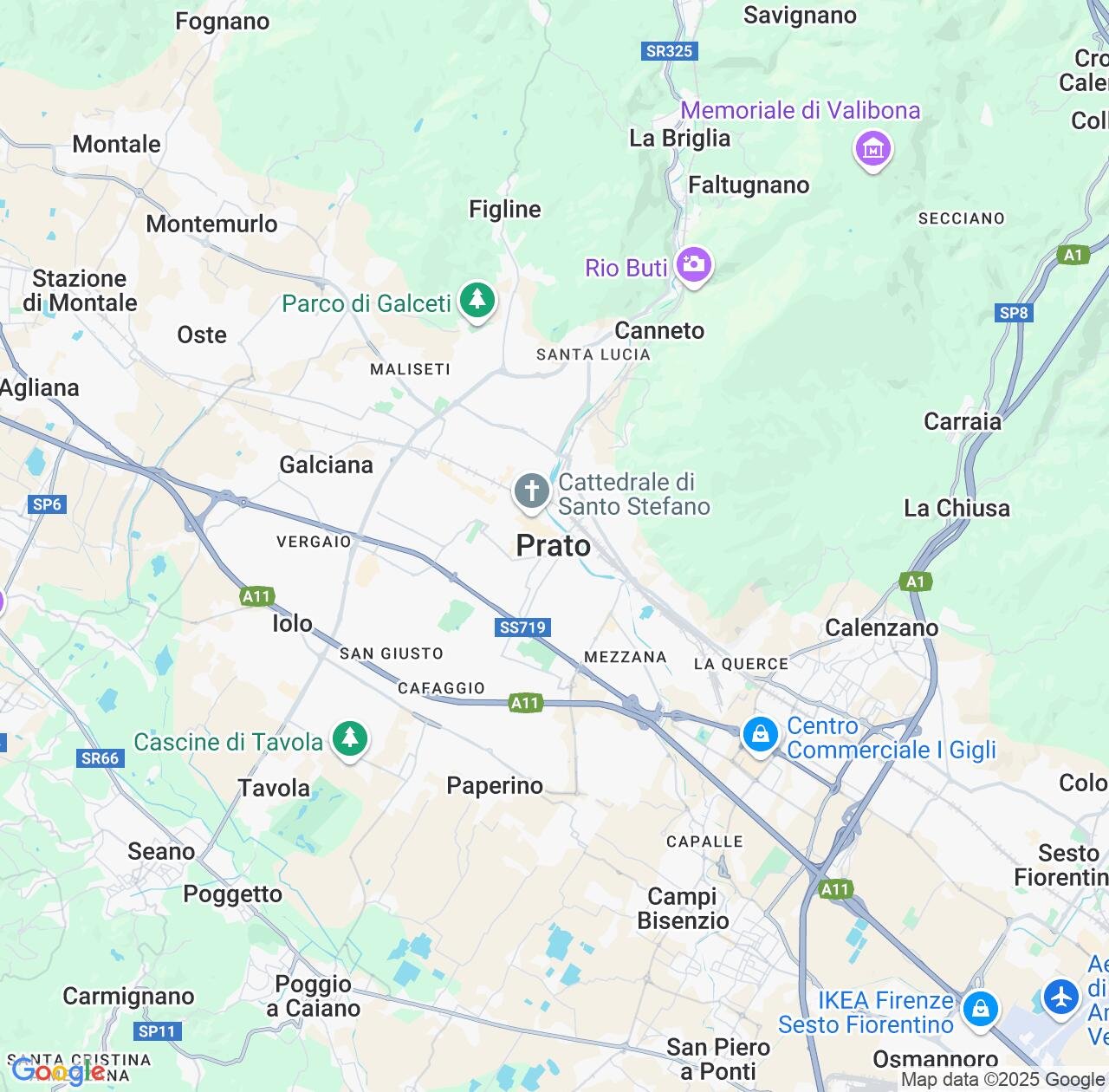 Map image for Intellectual Property Lawyers in Prato and Tuscany IP firms at coordinates  ; .
