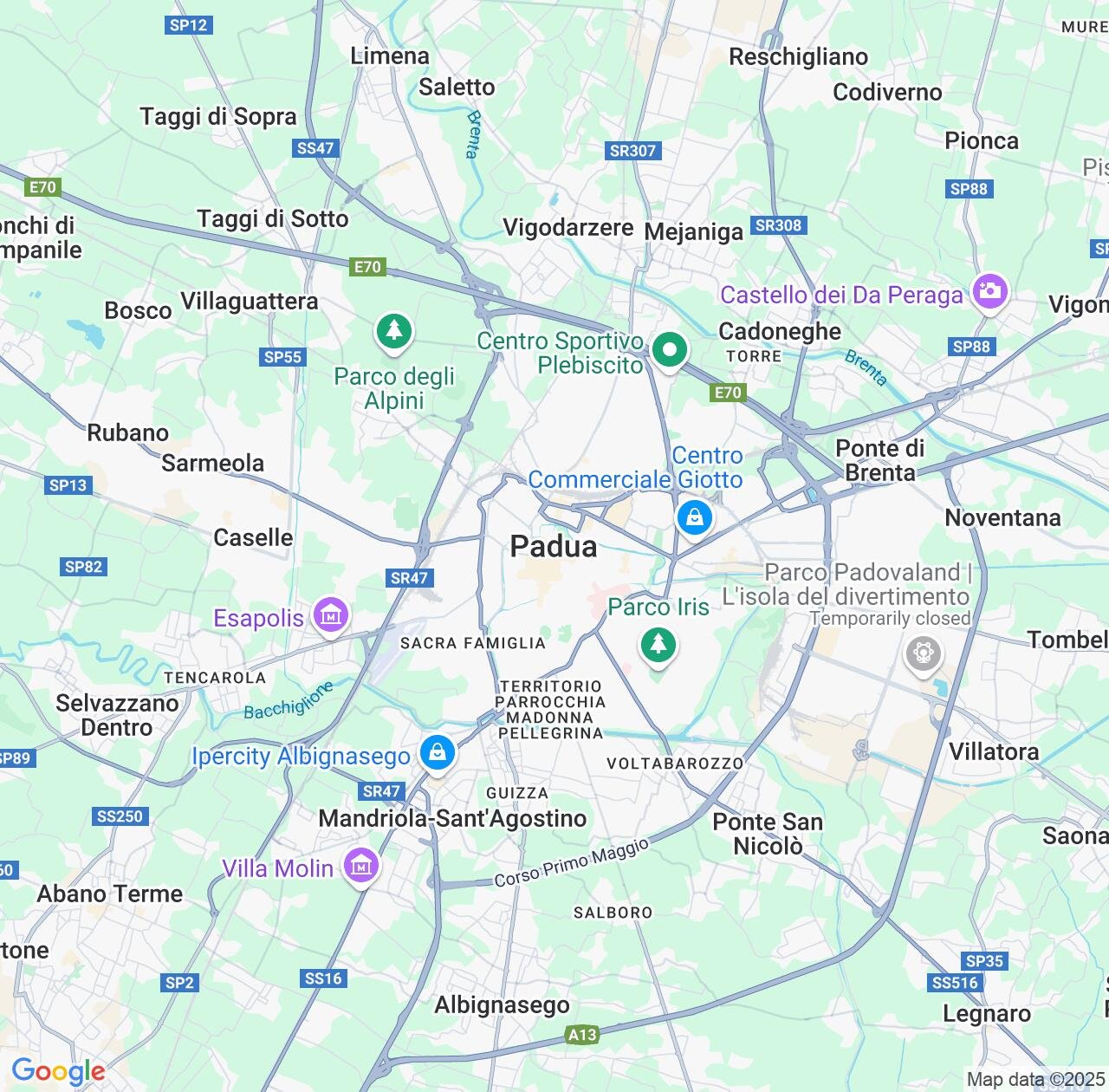 Map image for Intellectual Property Lawyers in Padova and Veneto IP firms at coordinates  ; .