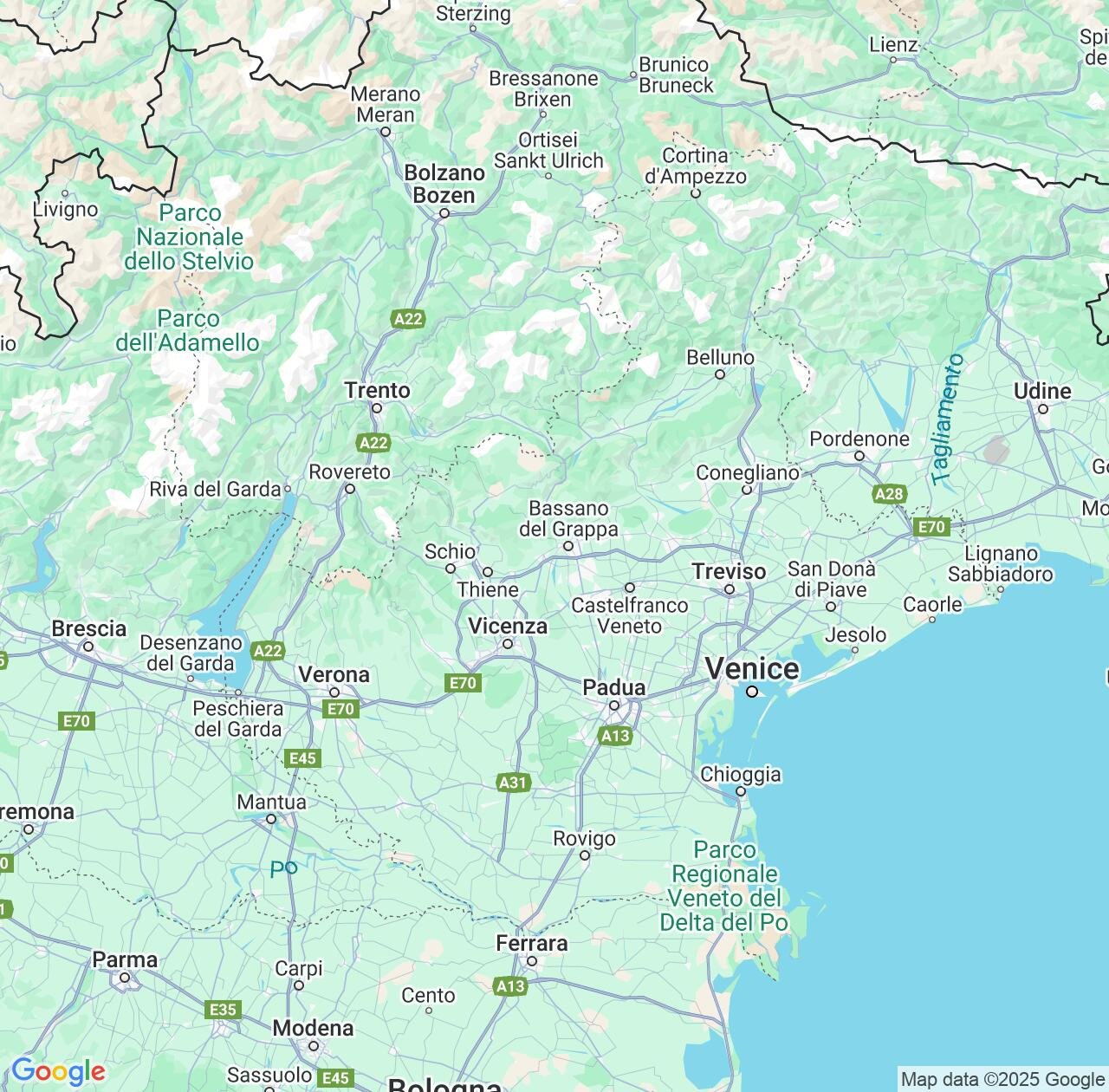 Map image for Intellectual Property Lawyers in Veneto and Italy IP firms at coordinates  ; .