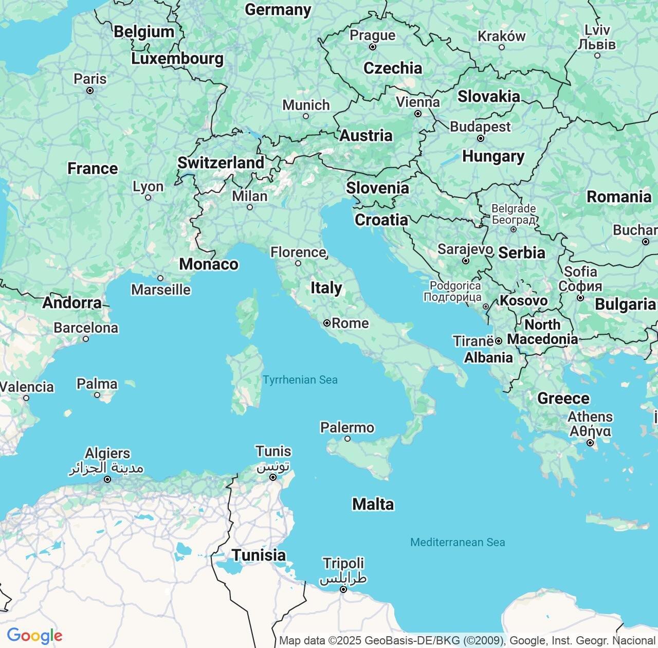 Map image for Intellectual Property Lawyers in Italy and Europe IP firms at coordinates  ; .