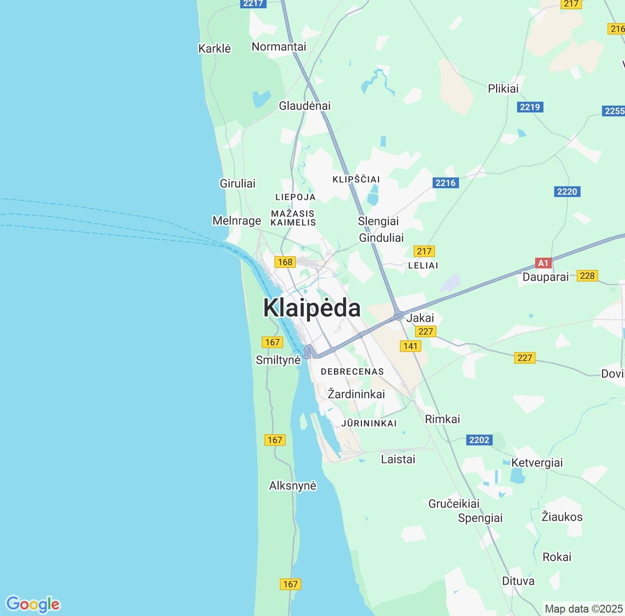 Map image for Intellectual Property Lawyers in Klaipeda and Klaipėda County IP firms at coordinates  ; .