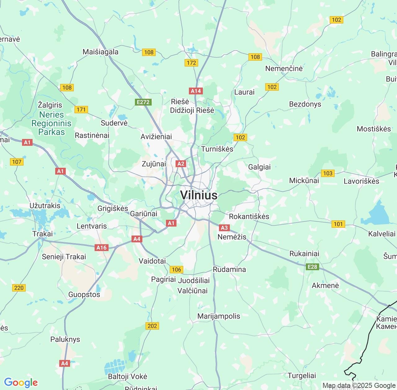 Map image for Intellectual Property Lawyers in Vilnius and Lithuania IP firms at coordinates  ; .